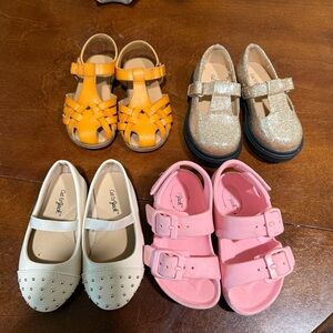 Cat & Jack Kids Sandals and Shoes - Orange, Gold, White, Pink